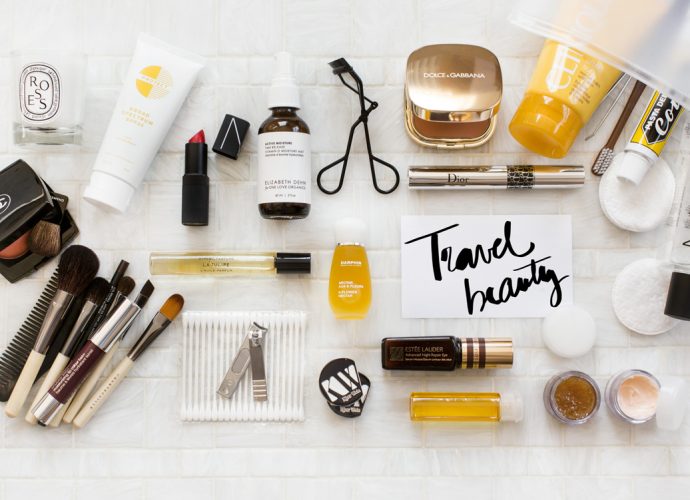 Image of Collection of Skincare Products Taken For Travel